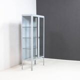 Vintage industrial display cabinet