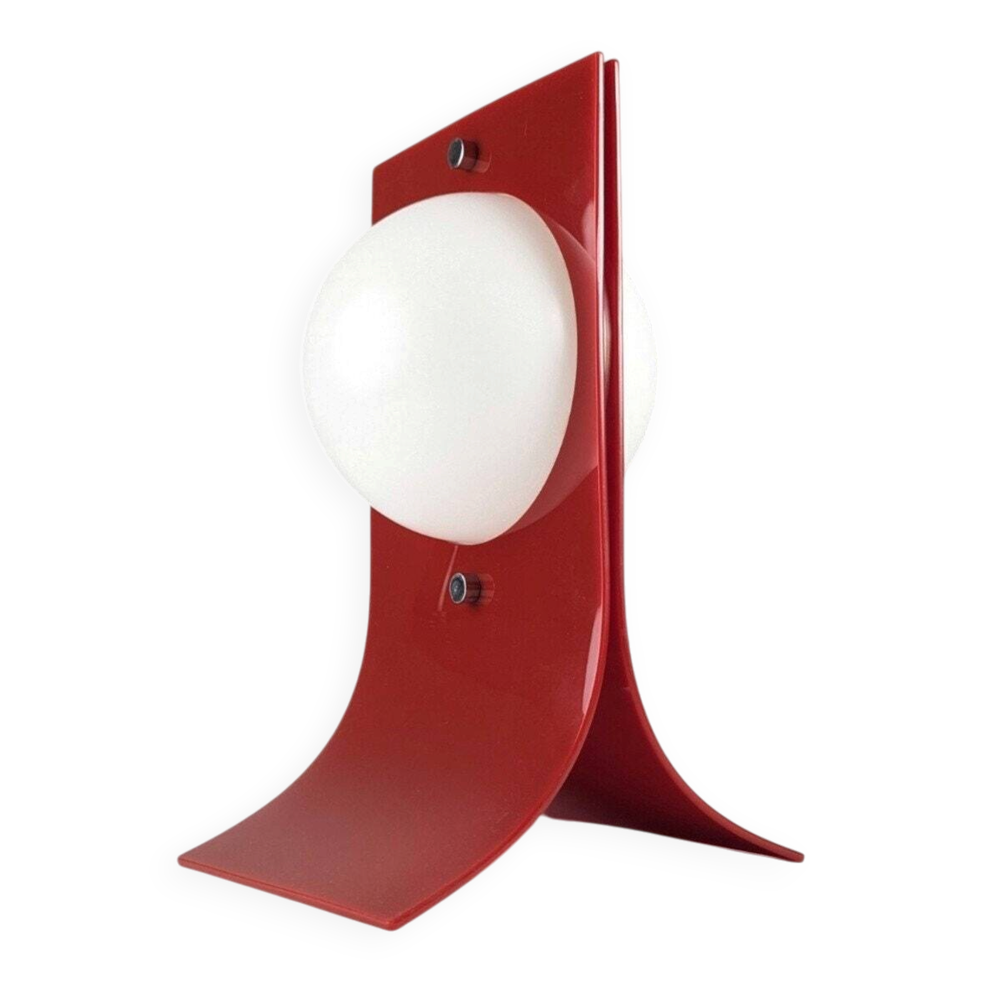 Red Acrylic Area Type Table Lamp by Neal Small, 1960s