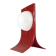 Red Acrylic Area Type Table Lamp by Neal Small, 1960s
