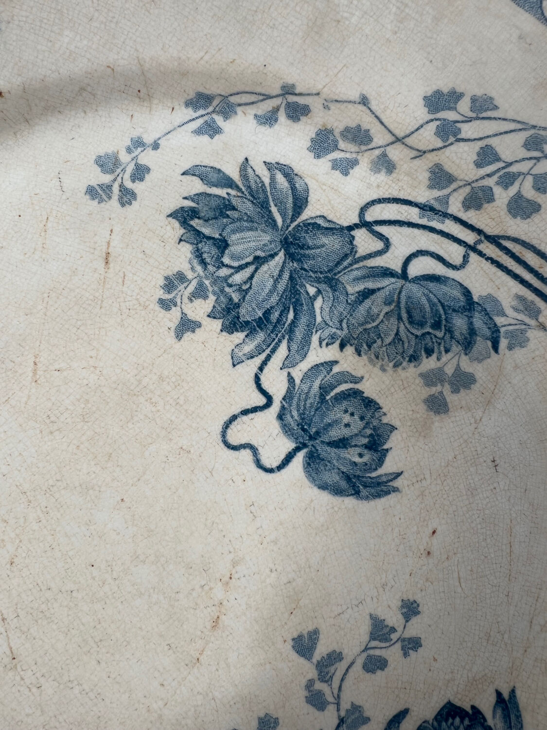 Plate dish iron earth Royat Sarreguemines