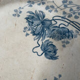 Plate dish iron earth Royat Sarreguemines