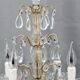 Pair girandoles chandelier bronze & crystal louis XV style