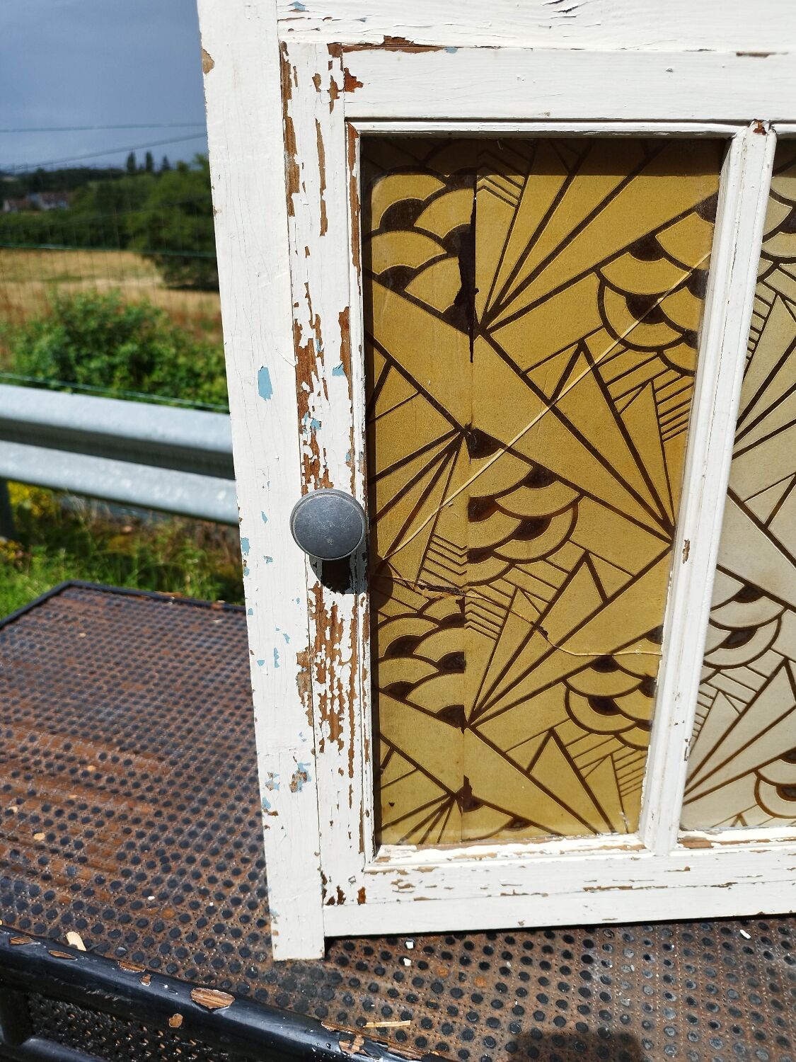 Old glass cabinet pharmacy cabinet