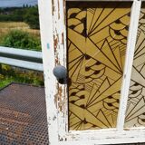 Old glass cabinet pharmacy cabinet