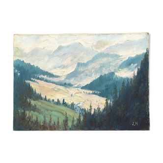 Mountain landscape table