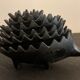 Ashtray 6 hedgehogs in bronze 1950