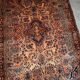 Handmade antique Persian Sarouk rug 3.4' x 5.3' (103cm x 161cm) 1920s -1B699