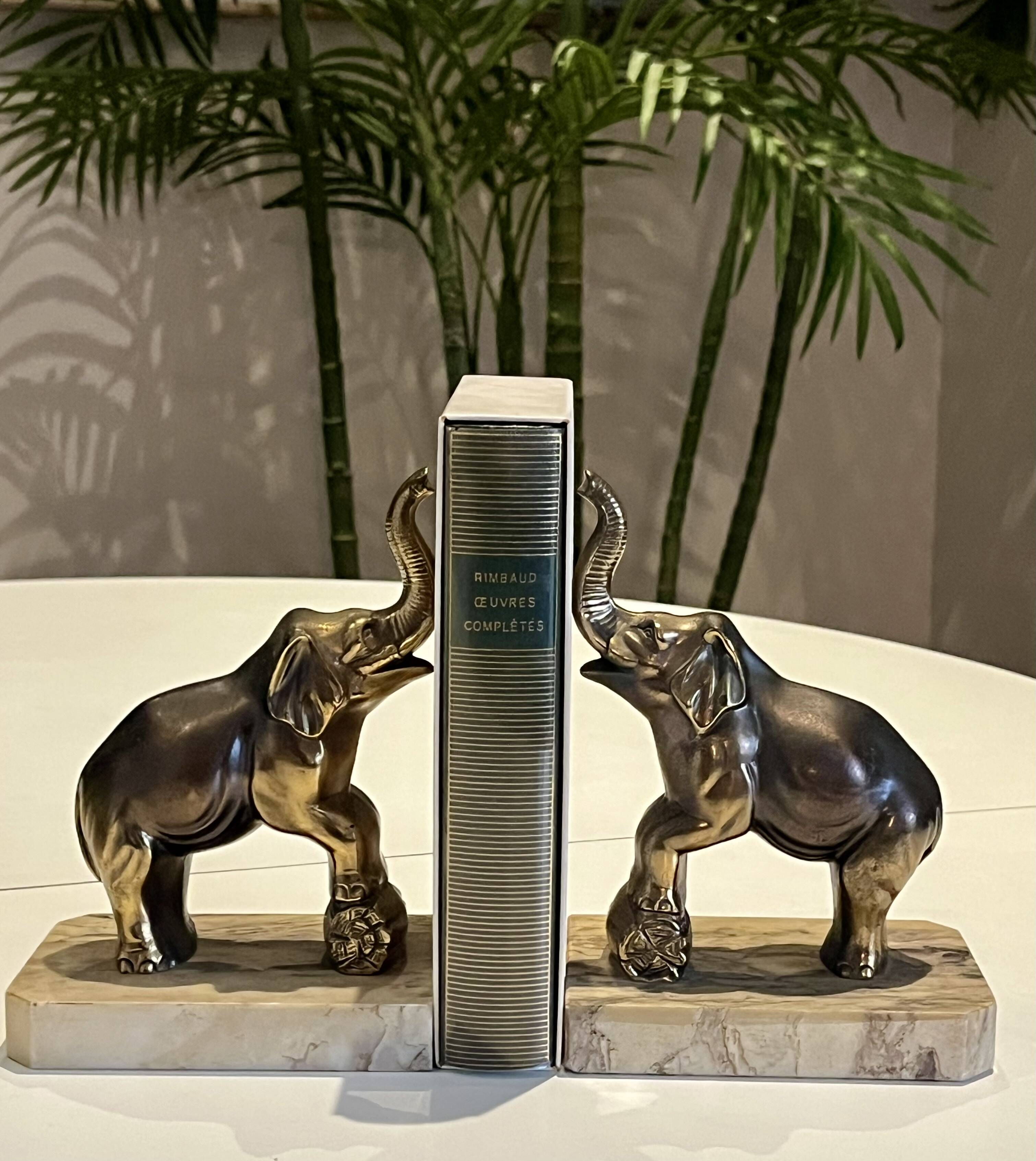 Elephant bookends - Art Deco - Very good condition