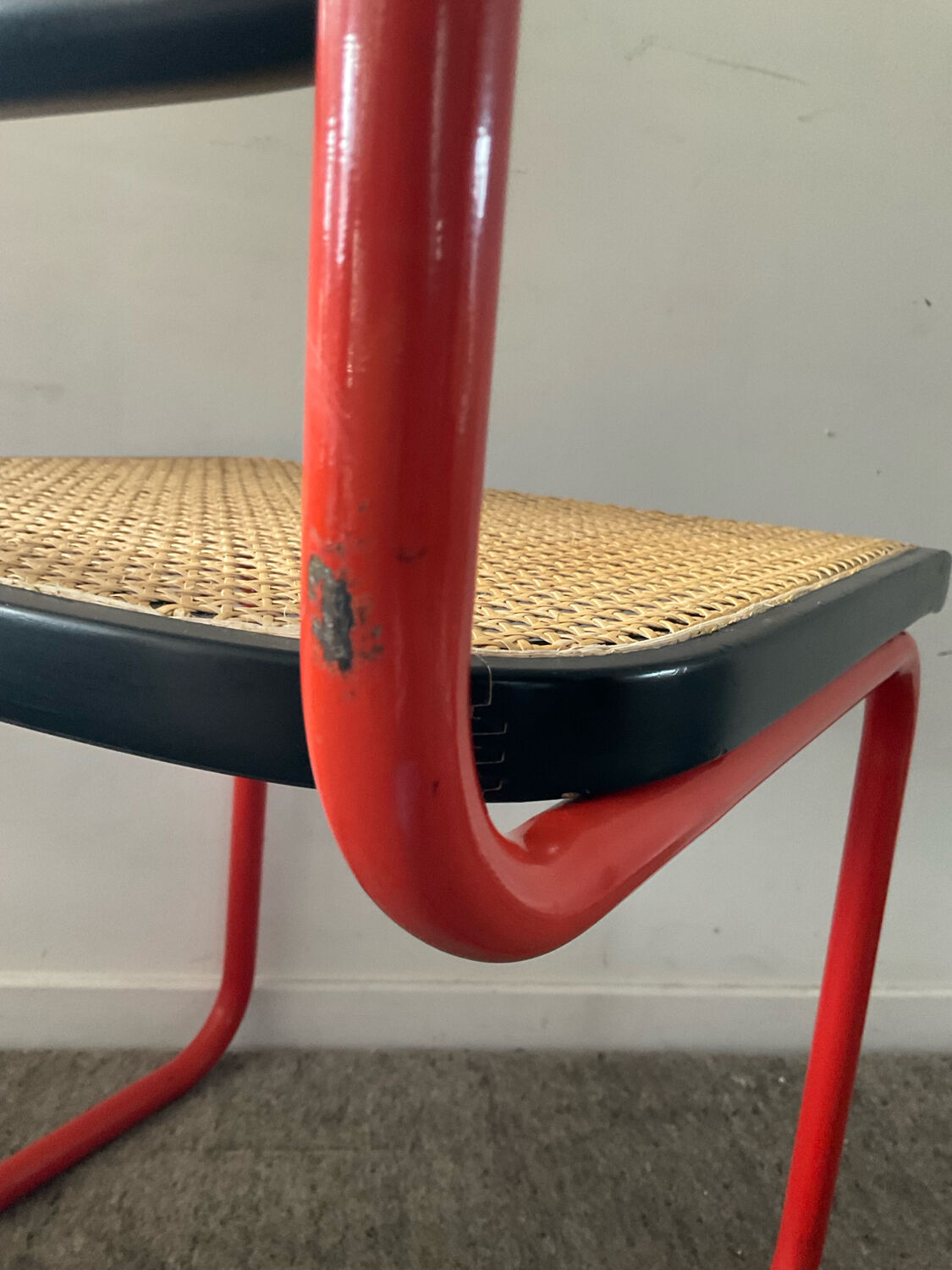 Vintage Cesca B32 chair in the style of Marcel Breuer