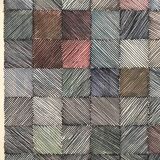 Contemporary school: mixed technique on paper, Untitled (square), circa 2021