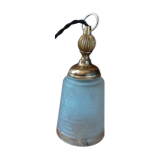 Walker lamp lampshade tulip frosted glass paste art deco