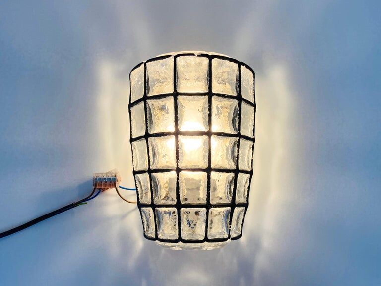 Limburg glass wall lamp, 1970s, Germany