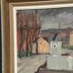 Original Swedish Oil on Canvas –“Harbour” by Georg Andersson – Signed – Vintage & Framed – 52 × 40 cm (20.4" x 15.7")