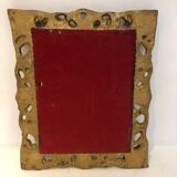 Golden rockery mirror, 1970 - 33x28cm