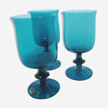 3 glass glass set by Bertil Vallien, Sweden