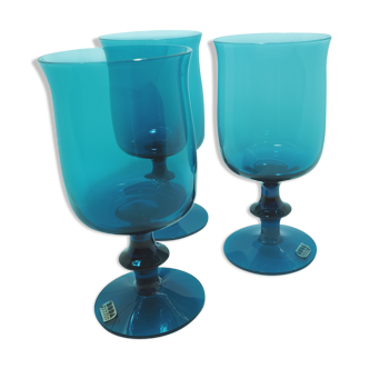 Set de 3 verres en verre par Bertil Vallien Suède