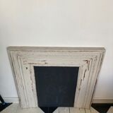 Wooden fireplace mantle