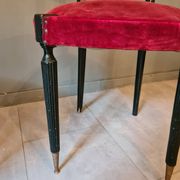 Paire de grandes chaises d’apparat italiennes vintage