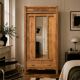 Art Deco bonnetière wardrobe from Paris in raw and solid oak.