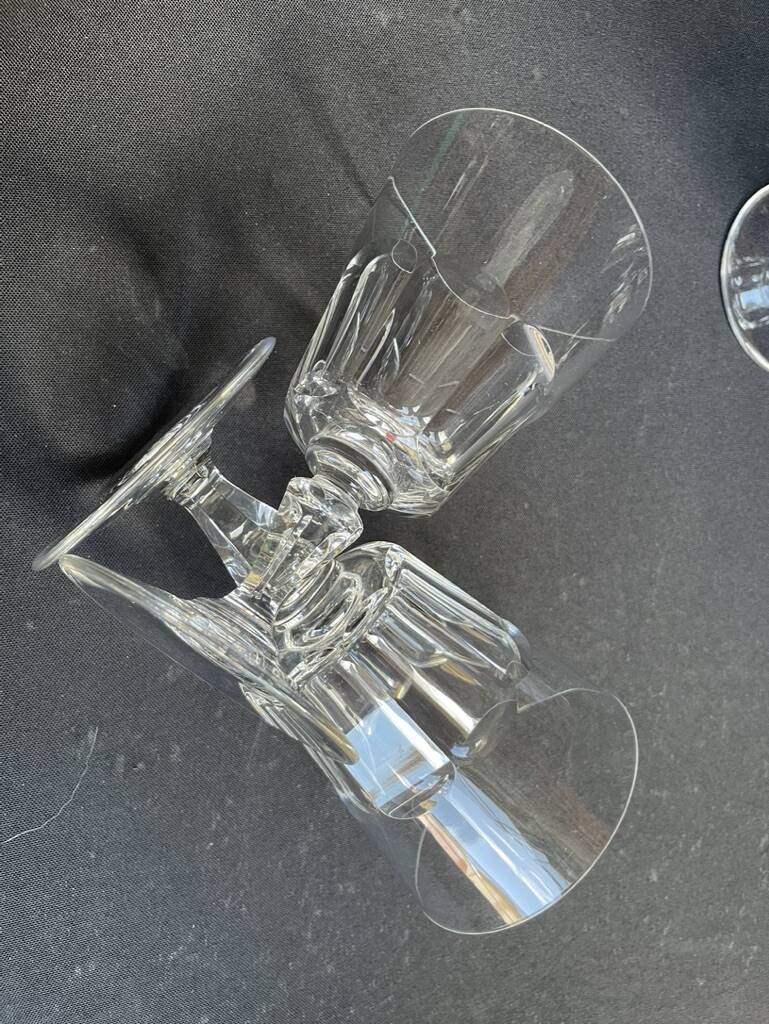 6 Baccarat Missouri red wine glasses - 20th century