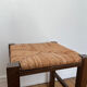 Tabouret en bois paillé