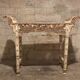 Console carved in wood and white bone
