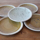 5 Pierre Digan stoneware plates