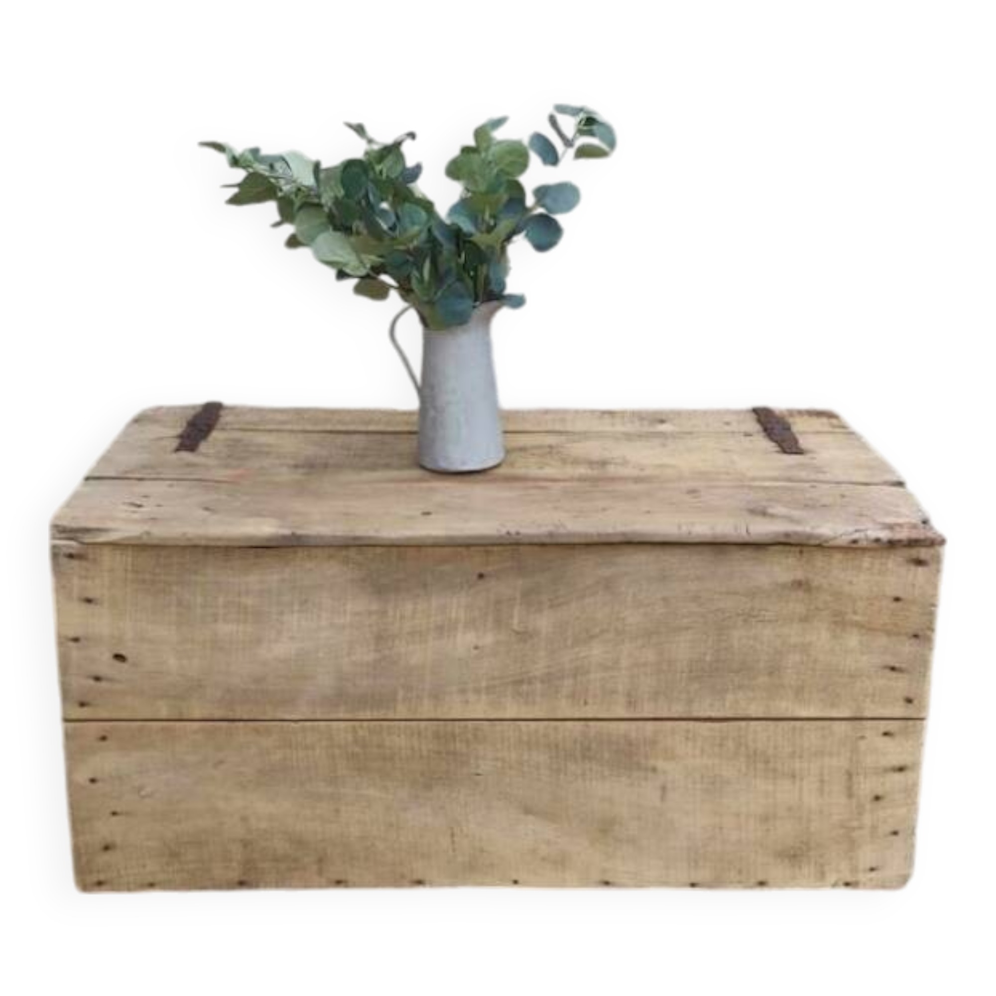 Restored solid poplar chest