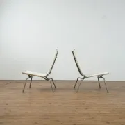 Set of 2 Crossed Legged lounge chairs by Fabiaan van Severen.