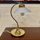 Paire de lampes verre et métal Design scandinave 1960.