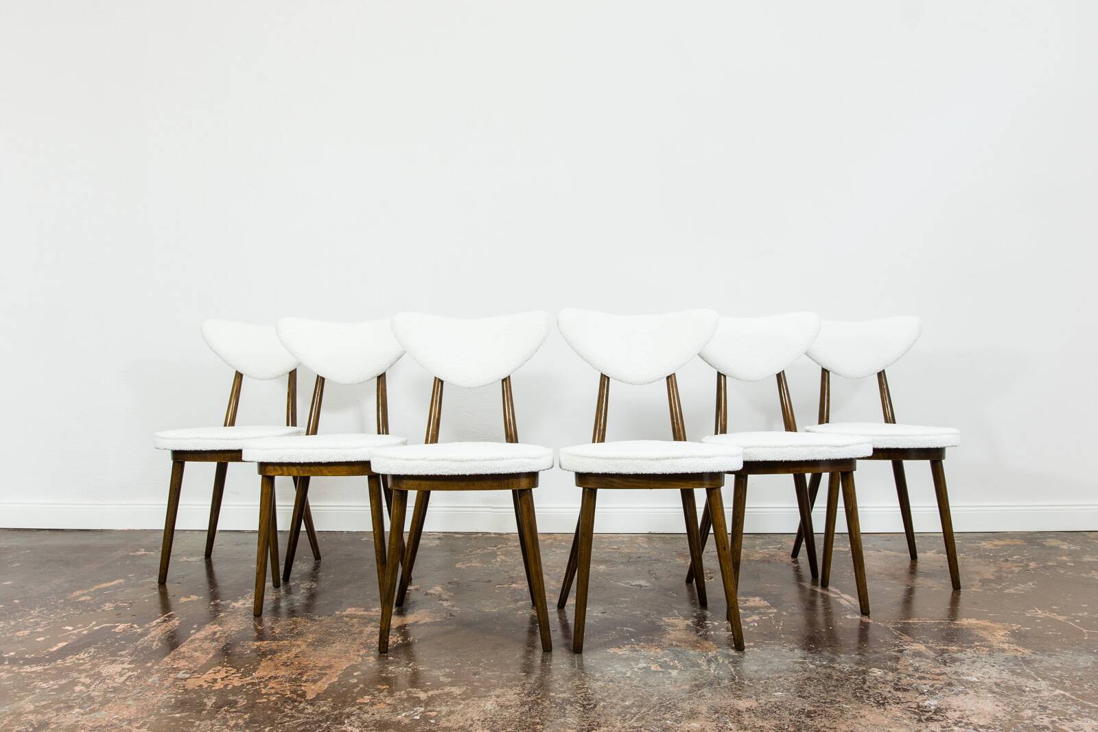 Mid Century Modern Dining Chairs No 124 By H & J Kurmanowicz, Poland, 1950