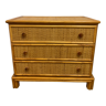 Vintage rattan chest of drawers