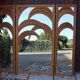 Bamboo Palm Mirror Screen by Vivaï Del Sud Italy 1970