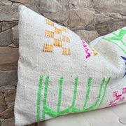 Handmade cushion cover in Berber wool Moroccan Kilim cushion 60x40
