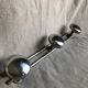 Metal wall coat rack