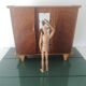 Old wooden doll cabinet 50/60s