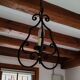 Vintage wrought iron chandelier