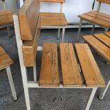 Wooden and iron chair suites from the 70's