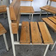 Wooden and iron chair suites from the 70's