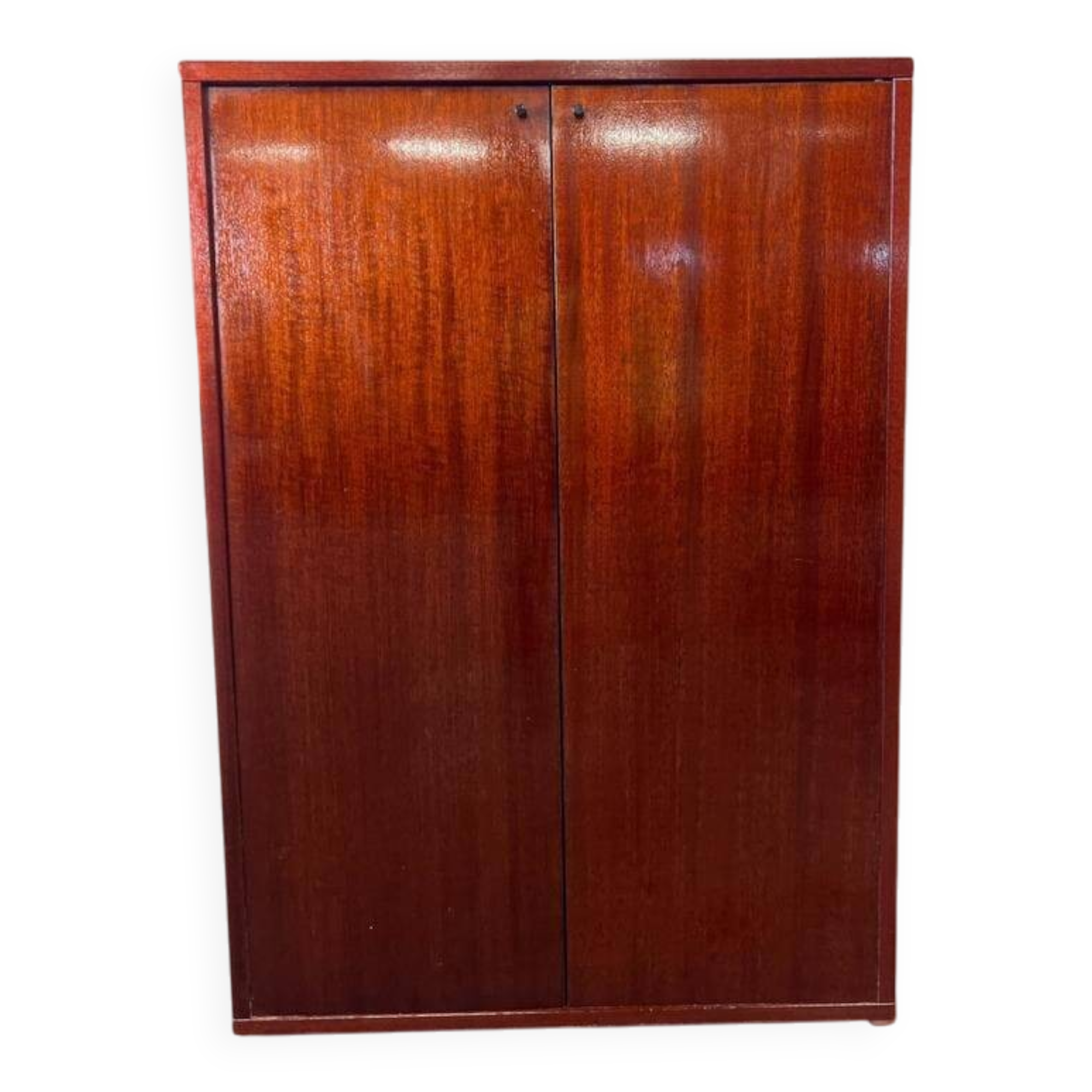 Vintage shallow wooden cabinet/shelf
