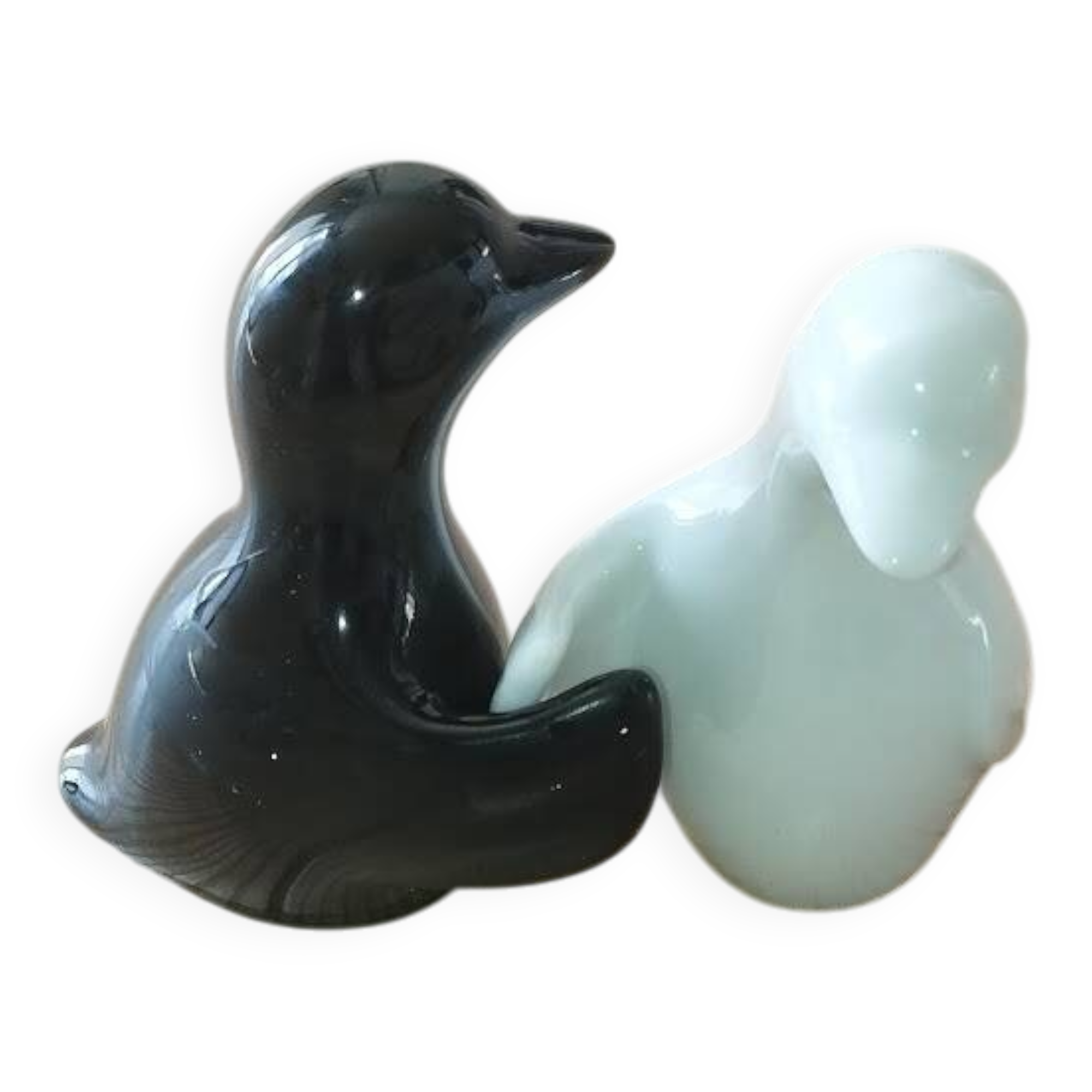 Duo de salières pingouins noir et blanc