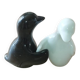 Duo de salières pingouins noir et blanc