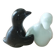 Duo de salières pingouins noir et blanc