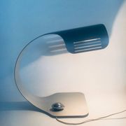 Aluminium Colomba Design Desk Lamp by Walter & Moretti, France, 1972