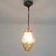 Venetian Lantern - Murano Glass blown in its metal cage CIRCA 1940