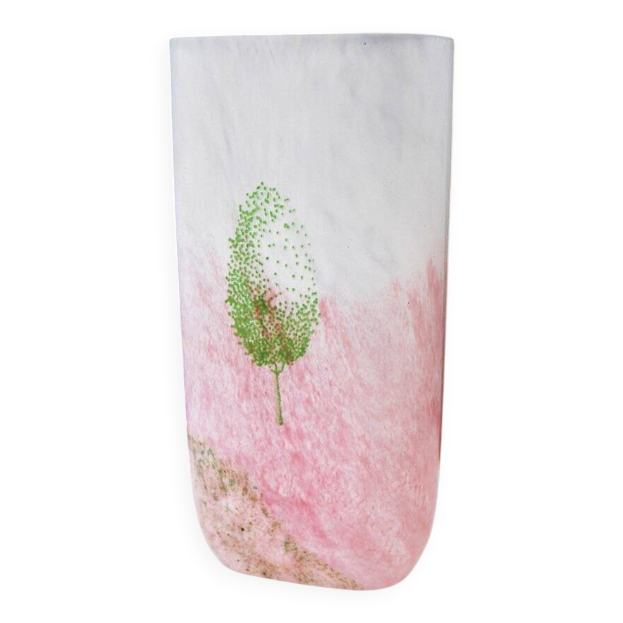 Scandinavian glass art vase known as May by Kjell Engman for Kosta Boda, 1980s