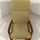 Fauteuil à bascule à dossier haut Ole Wanscher Senator années 1960