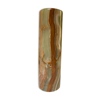 Conical onyx vase