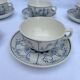 Set of 6 Copenhagen coffee cups Boch Frères