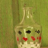 Old card game decanter